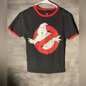 Mad Engine Ghostbusters ringer t-shirt with a distressed classic